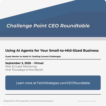 Cover Image for Challenge Point CEO Roundtable: Using AI Agents for Your Small-to-Mid-Sized Business
