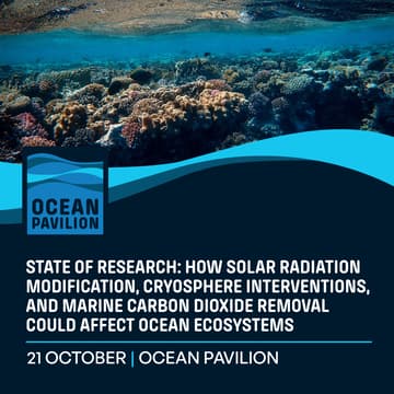 Cover Image for State of Research: How SRM, Cryosphere Interventions, and MCDR Could Affect Ocean Ecosystems