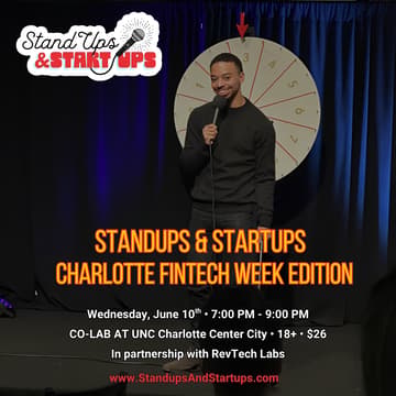 Cover Image for Standups & Startups - Charlotte Fintech Week 2026 Edition