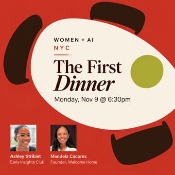 Cover Image for Women + AI NYC: The First Dinner