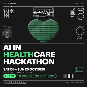 Cover Image for AI in Healthcare Hackathon / Leeds AI Society
