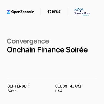 Cover Image for Convergence: Onchain Finance Soirée at Sibos Miami | OpenZeppelin x WisdomTree x DFNS