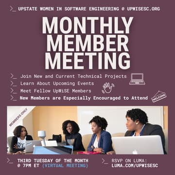Cover Image for UpWiSE Community Meeting (Virtual)