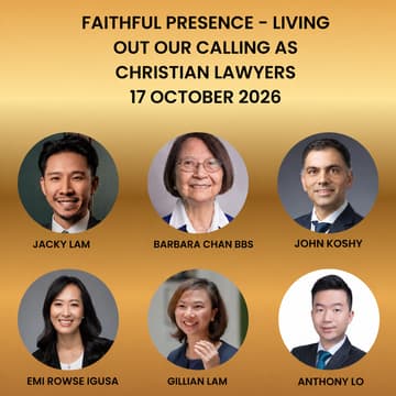 Cover Image for Hong Kong Gathering - "Faithful Presence: Living Out Our Calling as Christian Lawyers"