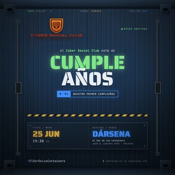 Cover Image for 1er Cumpleanos Cyber Social Club