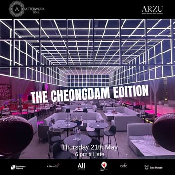 Cover Image for Afterwork Seoul @Arzu Cheongdam - Thursday 21st May