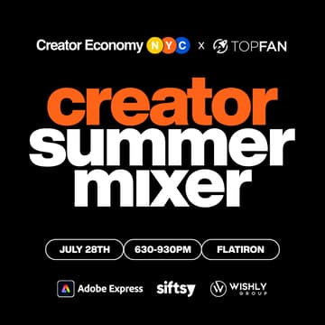 Cover Image for Creator Economy NYC's July Mixer & Panel