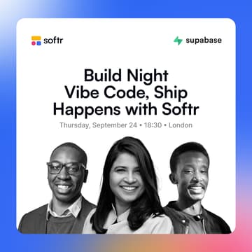 Cover Image for Build Night: Vibe Code, Ship Happens with Softr