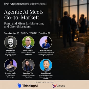 Cover Image for Agentic AI Meets Go-to-Market: Panel and Mixer for Marketing and Growth Leaders