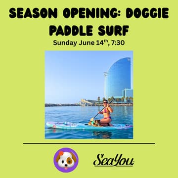 Cover Image for SEASON OPENING: DOGGIE PADDLE SURF