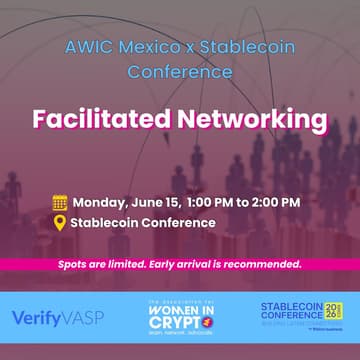 Cover Image for AWIC Mexico x Stablecoin Conference - Facilitated Networking