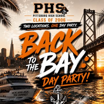 Cover Image for PHS Class of 2006 Reunion: Back to the Bay Day Party 🌊⚓️
