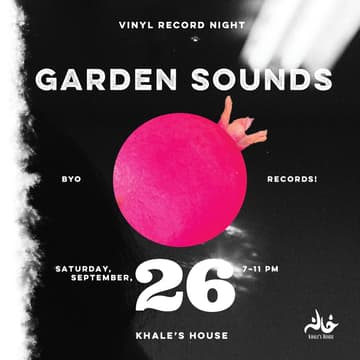 Cover Image for GARDEN SOUNDS - VINYL RECORD NIGHT