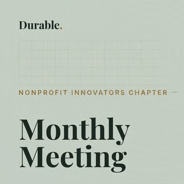 Cover Image for Nonprofit Innovators Chapter — October Meeting