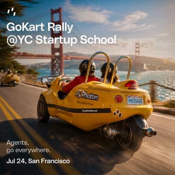 Cover Image for Photon GoKart Rally @ YC Startup School