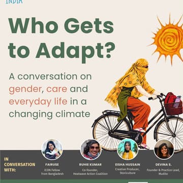 Cover Image for Who Gets to Adapt? Gender, Care and everyday Life in a Changing Climate