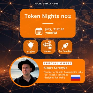 Cover Image for Token Nights n02: Tokenomics for Builders