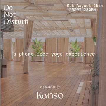 Cover Image for Do Not Disturb: A Phone-Free Yoga Experience (San Diego)