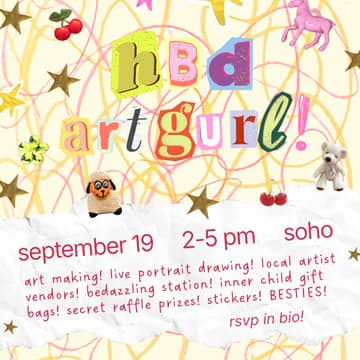 Cover Image for POP UP ART PARTY: art gurl turns 4!!!