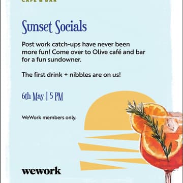 Cover Image for Sunset Socials @ Olive Cafe & Bar | BKC