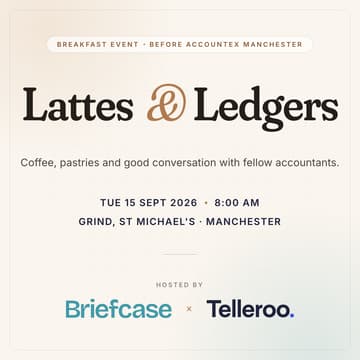 Cover Image for Lattes & Ledgers — pre-Accountex breakfast w/ Briefcase & Telleroo