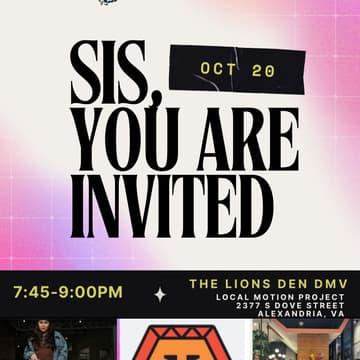 Cover Image for Lions Den DMV Dance Class - part of FOTR meetups