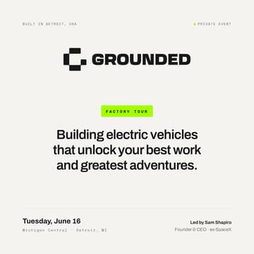 Cover Image for Grounded EV Factory Tour