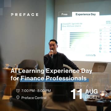 Cover Image for AI Learning Experience Day for Finance Professionals (English session)