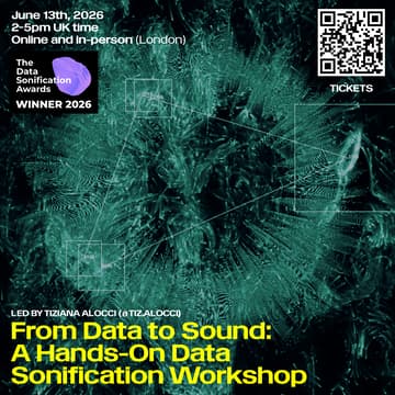 Cover Image for From Data to Sound: A Hands-On Data Sonification Workshop. Join online or in-person