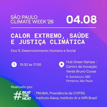 Cover Image for Calor Extremo, Saúde e Justiça Climática: Caminhos para Proteger as Pessoas e Adaptar as Cidades