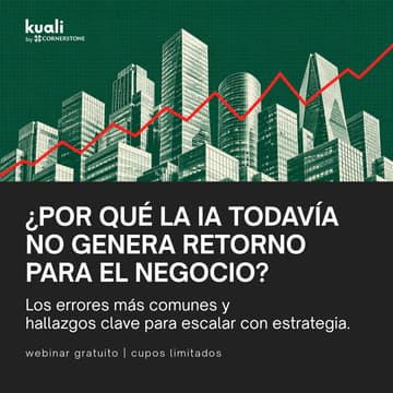 Cover Image for ¿POR QUÉ LA IA TODAVÍA NO GENERA RETORNO PARA EL NEGOCIO? Los errores más comunes y hallazgos clave para escalar con estrategia.