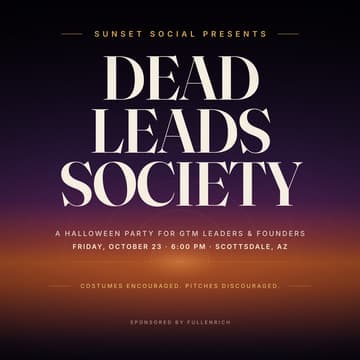 Cover Image for Dead Leads Society: A Sunset Social Halloween