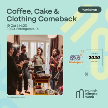 Cover Image for Circular Fashion & Textiles- Coffee, Cake & Clothing Comebacks