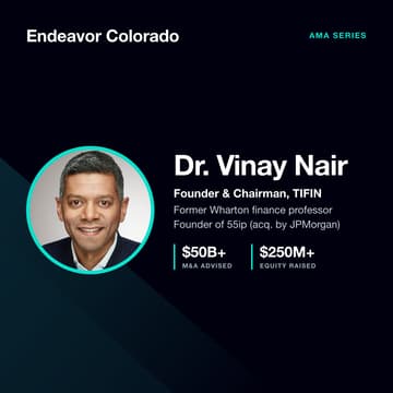 Cover Image for Valuation and Financing in Today's Market: AMA with Dr. Vinay Nair