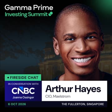 Cover Image for Fireside Chat with Arthur Hayes and CNBC 🇸🇬 (In Person)