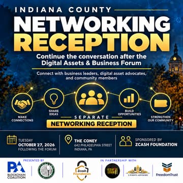 Cover Image for NETWORKING After Event - Indiana County Digital Assets & Business Forum
