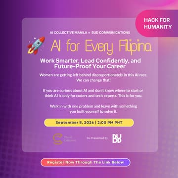Cover Image for The AI Collective Manila x Bud Hack for Humanity