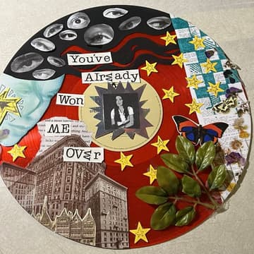 Cover Image for collage club: music night w/ vinyl collaging