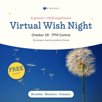 Cover Image for FREE Virtual Wish Night | Parent & Child Experience