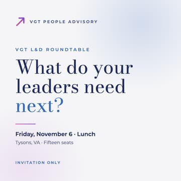 Cover Image for VGT L&D Roundtable: Tysons Lunch