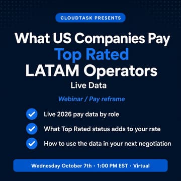Cover Image for What US Companies Pay Top Rated LATAM Operators: Live Data — Wed, Oct 7, 1:00 PM EST
