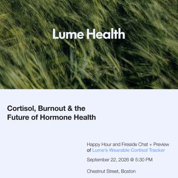 Cover Image for Save the Date: Cortisol, Burnout & the Future of Hormone Health