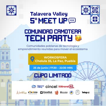 Cover Image for Meetu #5 - 🌋Comunidad Camotera 🥳Tech-Party