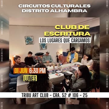 Foto de portada de Club de Escritura : Los Lugares que Cargamos