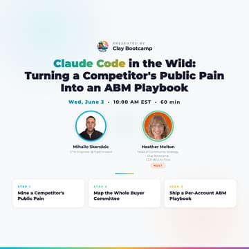 Cover Image for Claude Code in the Wild: Turning a Competitor's Public Pain Into an ABM Playbook
