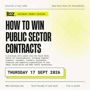 Cover Image for Sustainable Business Growth @TerraDock - How to Win Public Sector Contracts