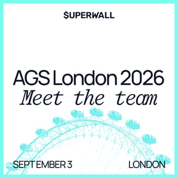 Cover Image for Meet the Superwall team · AGS London 2026
