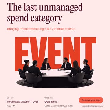 Cover Image for The Last Unmanaged Spend Category: Events - Always Friday Roundtable