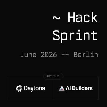 Cover Image for Daytona HackSprint w/ AI Builders - Berlin, June 2026