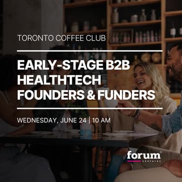 Cover Image for Toronto Coffee Club | B2B HealthTech Founders & Funders
